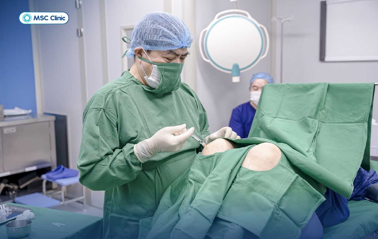 Hiện nay phương pháp tiêm huyết tương giàu tiểu cầu PRP điều trị thoái hóa khớp đang được áp dụng rộng rãi