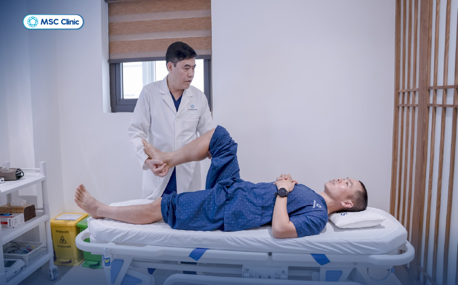 Runner Hùng Hải dứt điểm tình trạng chấn thương thể thao tại MSC Clinic 