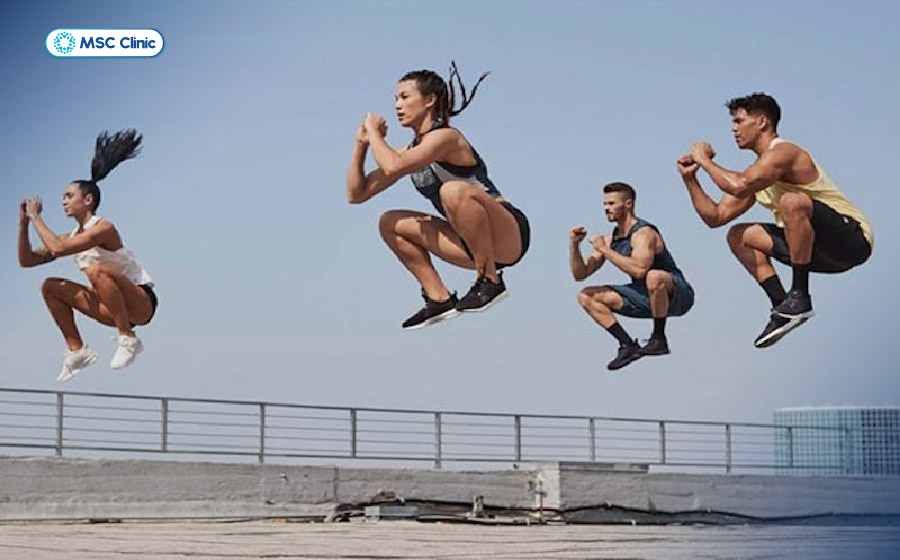 Bật cao và tiếp đất sai tư thế là cơ chế rất thường gặp có thể dẫn đến đứt dây chằng chéo trước