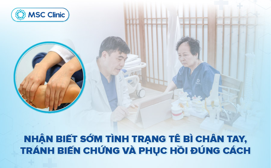 8 nguyên nhân tê bì chân tay cần chú ý & giải pháp hiệu quả