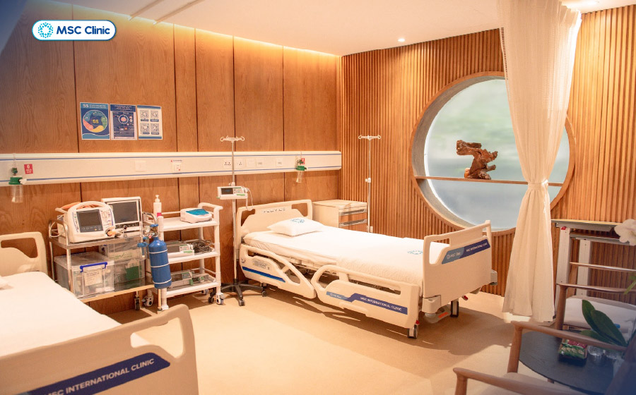 Không gian điều trị 5 sao, yên tĩnh và ấm cúng tại Phòng khám Đa khoa MSC