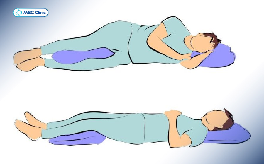 Ngủ đúng tư thế giúp nâng cao hiệu quả chữa đau lưng tại nhà đáng kể