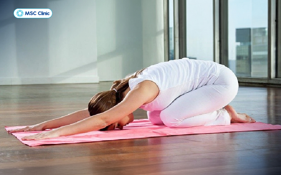 Tập luyện tư thế em bé thường xuyên giúp giảm chèn ép lên dây thần kinh tọa Tập luyện tư thế em bé thường xuyên giúp giảm chèn ép lên dây thần kinh tọa