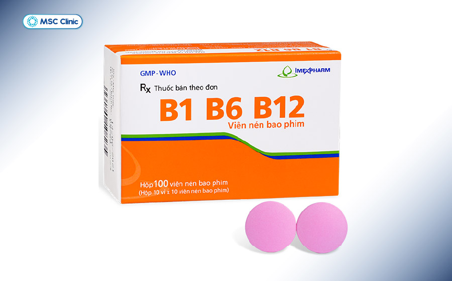 Thuốc vitamin B1 B6 B12 giúp phục hồi dây thần kinh, giảm tê bì