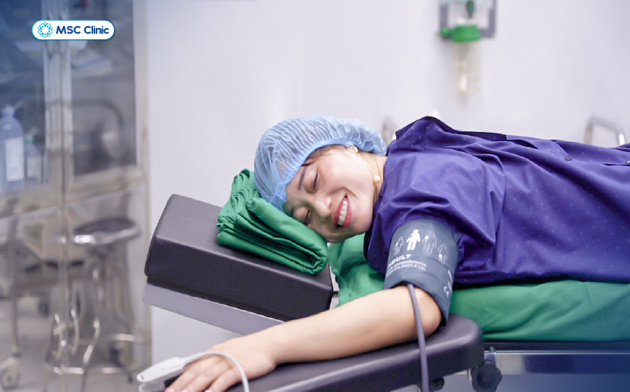 Chị Mến chia sẻ luôn cảm thấy an tâm trong suốt quá trình điều trị tại MSC Clinic