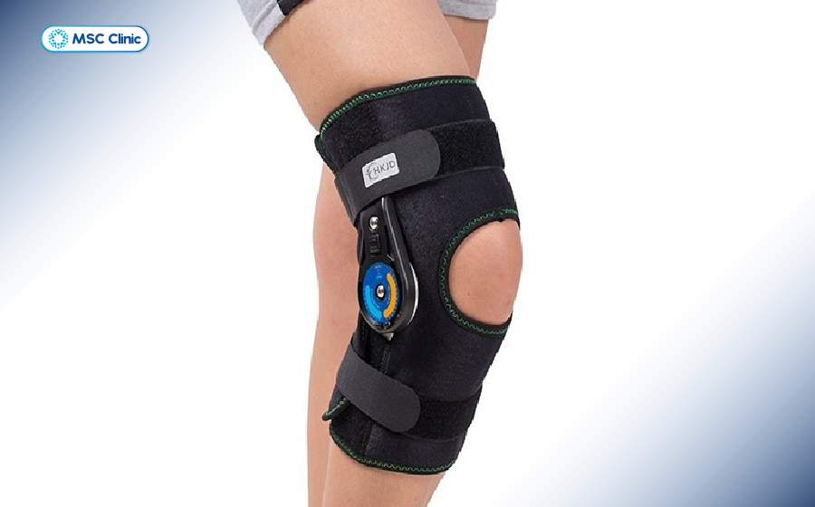 Nẹp gối giúp cố định khớp và giảm áp lực lên sụn chêm