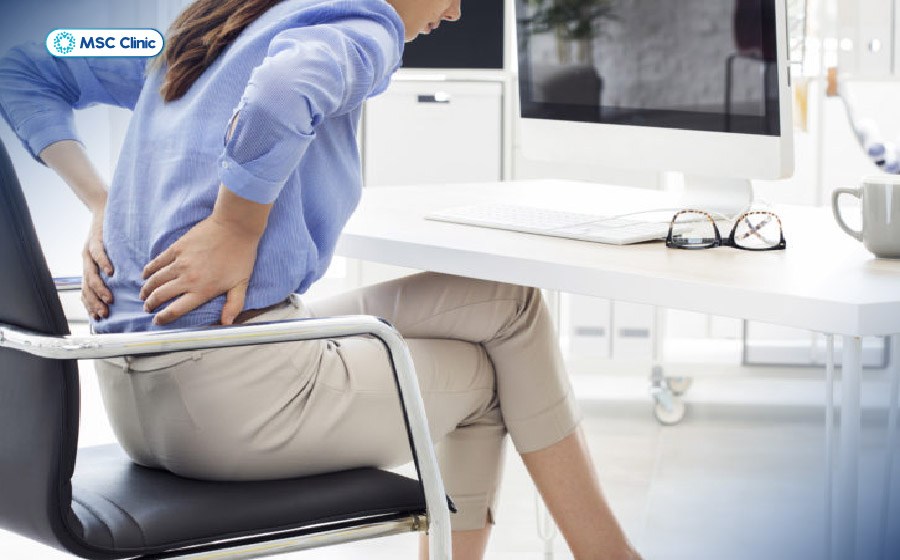 Tránh ngồi một tư thế trong thời gian dài gây áp lực lên đĩa đệm 