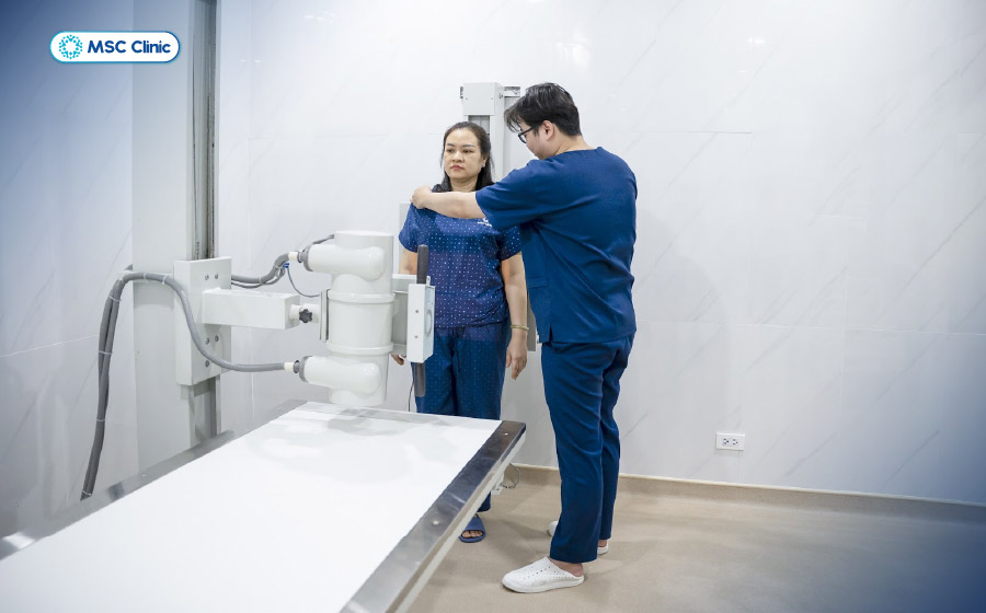 Hệ thống X-quang kỹ thuật số hiện đại tại MSC Clinic giúp chẩn đoán hình ảnh chính xác