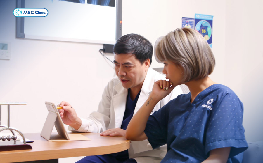 Quy trình thăm khám 1-1 kỹ lưỡng cùng bác sĩ Thắng tại MSC Clinic Quy trình thăm khám 1-1 kỹ lưỡng cùng bác sĩ Thắng tại MSC Clinic
