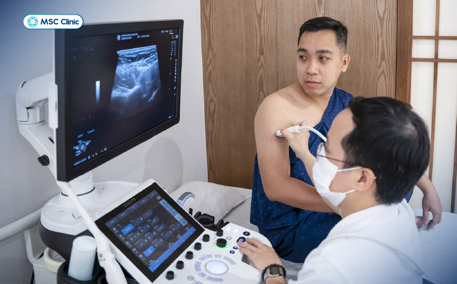 Siêu âm giúp bác sĩ đánh giá tình trạng phù nề và dịch viêm nếu có