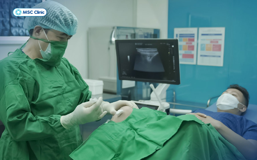 Trong một số trường hợp viêm dây chằng kéo dài, bác sĩ có thể cân nhắc tiêm PRP nhằm hỗ trợ quá trình lành mô