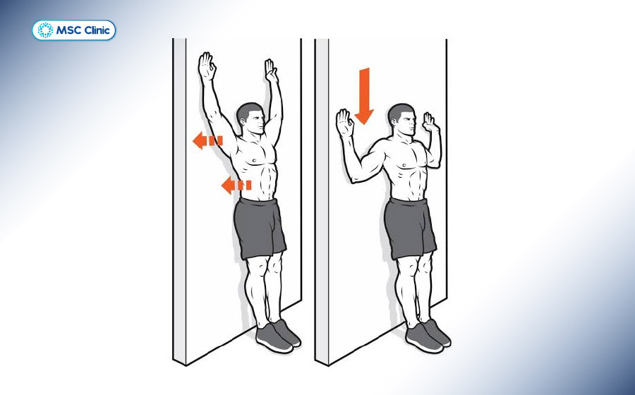 Trượt tay trên tường hỗ trợ giúp gân cơ làm quen với biên độ nâng cao mà không phải chịu toàn bộ trọng lượng cánh tay Trượt tay trên tường hỗ trợ giúp gân cơ làm quen với biên độ nâng cao mà không phải chịu toàn bộ trọng lượng cánh tay