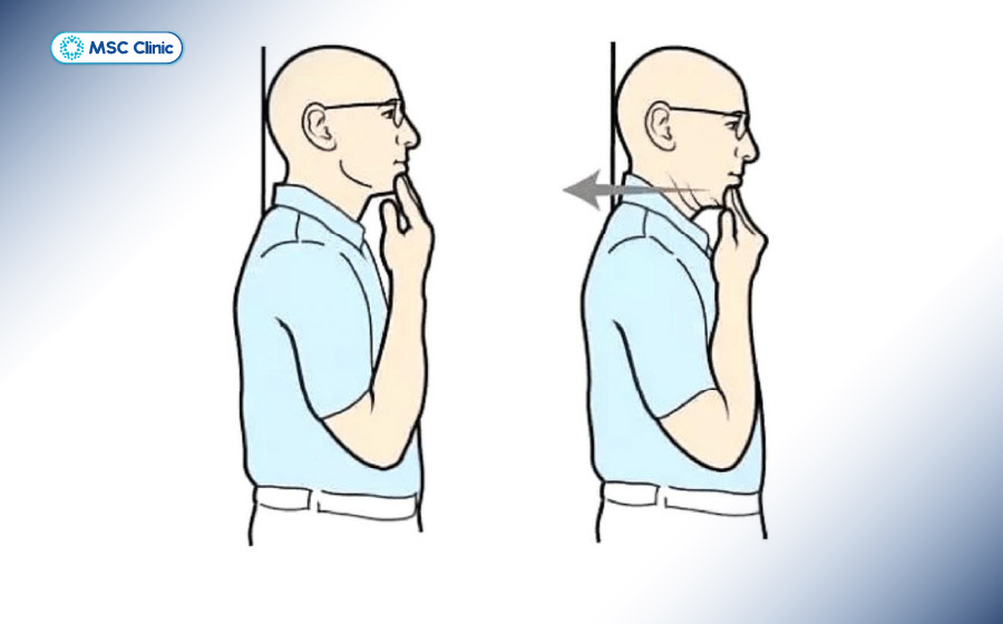 Tư thế thu cằm đơn giản, dễ thực hiện 