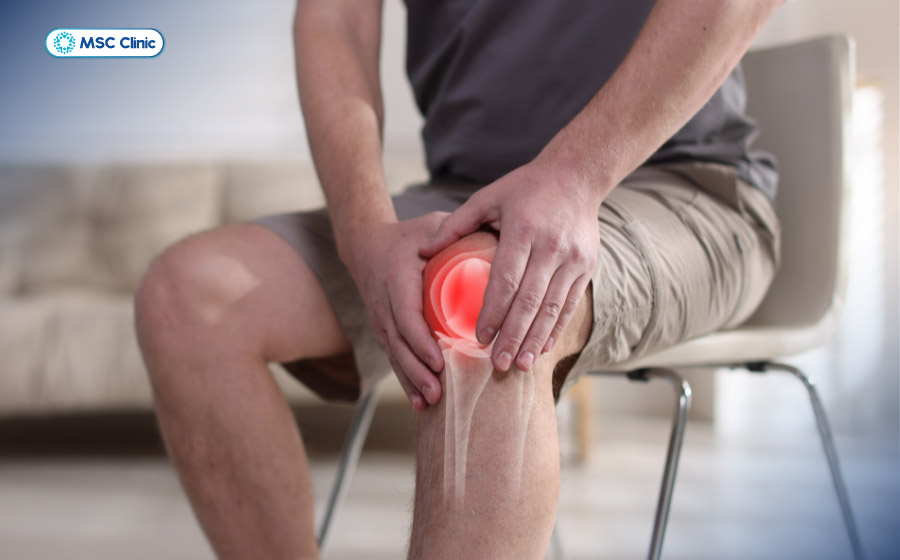 Khô khớp gối gây đau nhức, khó khăn khi vận động do các bề mặt sụn cọ xát trực tiếp vào nhau Khô khớp gối gây đau nhức, khó khăn khi vận động do các bề mặt sụn cọ xát trực tiếp vào nhau