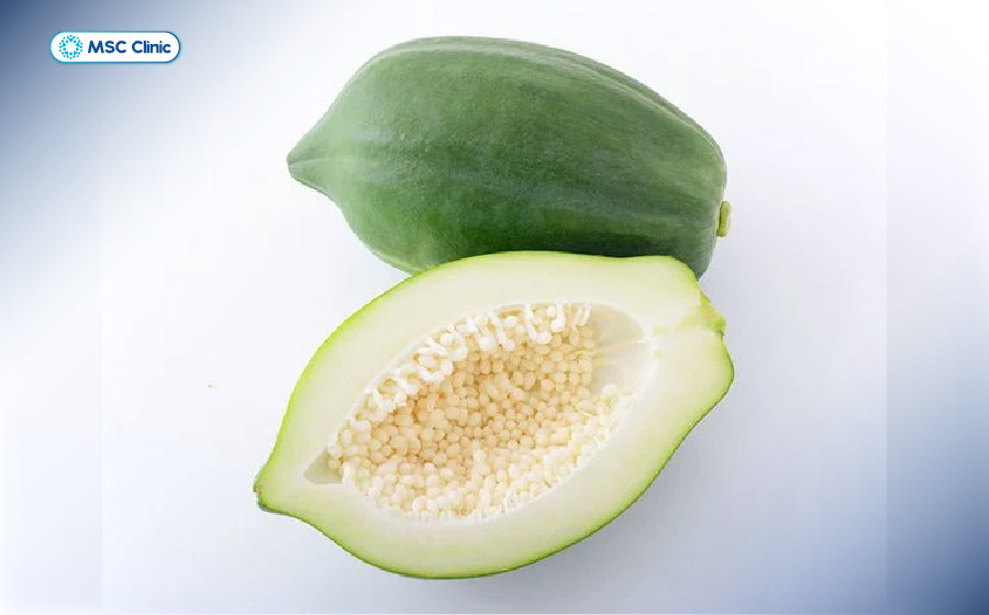 Sự kết hợp giữa đu đủ xanh và rượu tạo cảm giác thư giãn, giúp vùng cơ lưng bớt căng cứng sau một ngày vận động Sự kết hợp giữa đu đủ xanh và rượu tạo cảm giác thư giãn, giúp vùng cơ lưng bớt căng cứng sau một ngày vận động