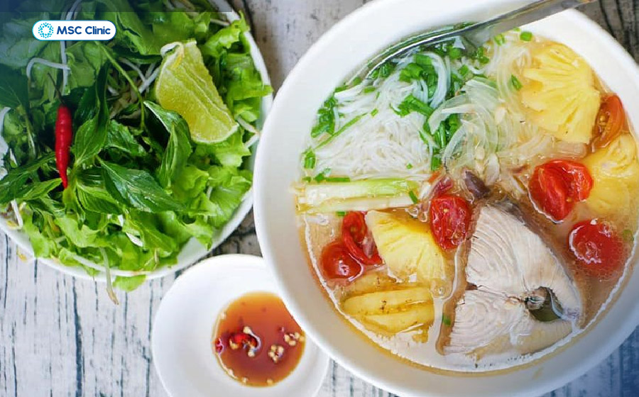 Bún cá trắng ngon miệng, không làm tăng purin