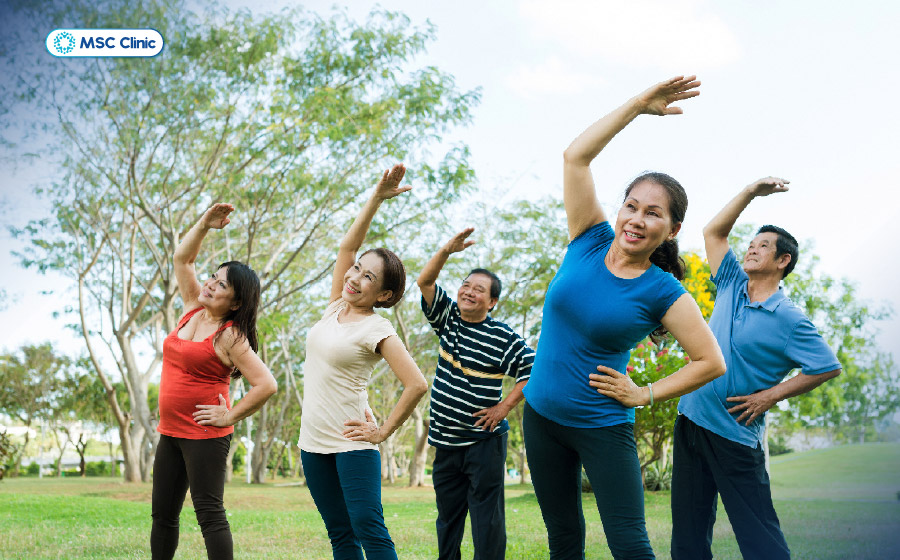 Duy trì vận động thể chất thường xuyên góp phần kiểm soát cân nặng và cải thiện sức khỏe chuyển hóa 