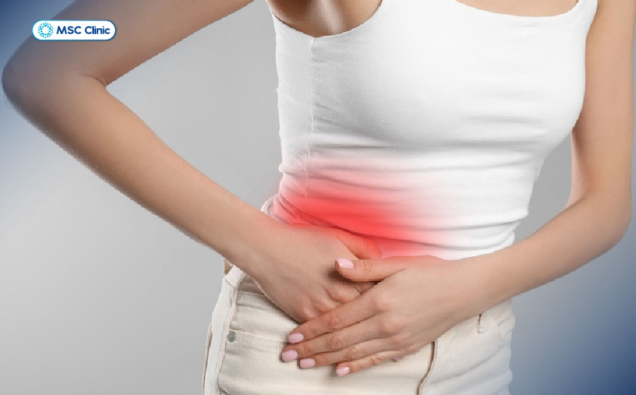 Gan nhiễm mỡ có thể đi kèm cảm giác mệt mỏi, nặng hoặc tức vùng hạ sườn phải ở cấp độ tiến triển Gan nhiễm mỡ có thể đi kèm cảm giác mệt mỏi, nặng hoặc tức vùng hạ sườn phải ở cấp độ tiến triển