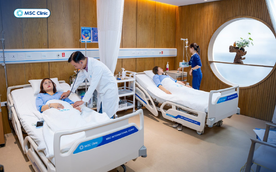 Không gian điều trị riêng tư thoải mái