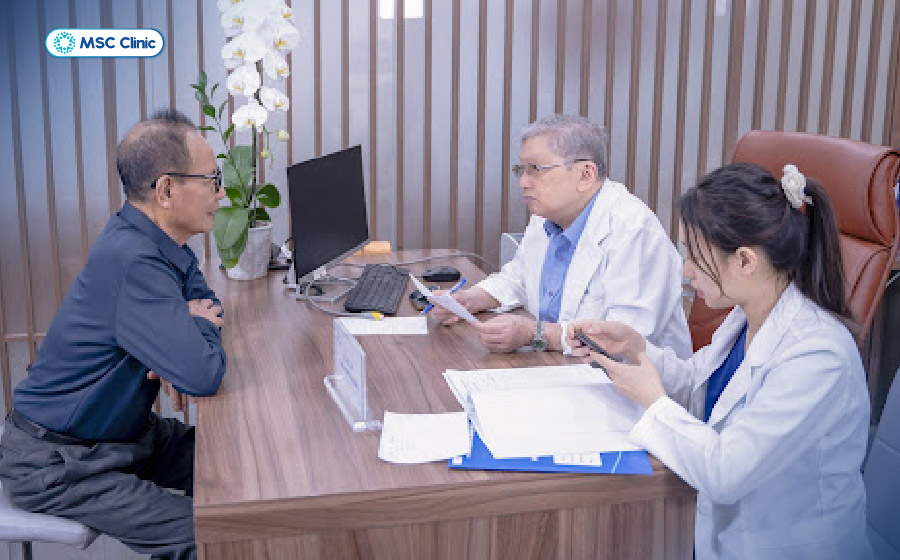 Người bệnh nên thăm khám trực tiếp cùng chuyên gia MSC Clinic để được tư vấn chế độ dinh dưỡng phù hợp Người bệnh nên thăm khám trực tiếp cùng chuyên gia MSC Clinic để được tư vấn chế độ dinh dưỡng phù hợp