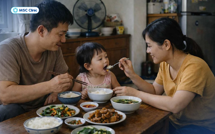 Người mắc gan nhiễm mỡ không cần sử dụng bát đũa riêng hay hạn chế tiếp xúc với người thân 