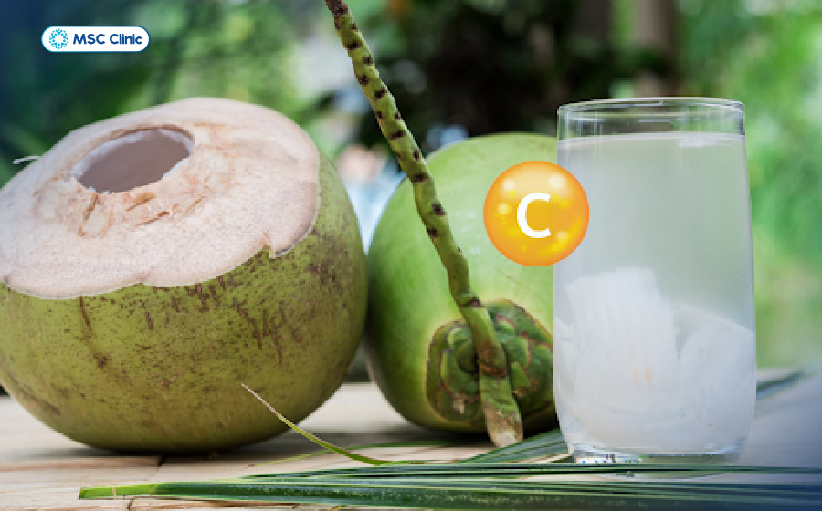Nước dừa tươi là nguồn bổ sung vitamin C và vi chất tự nhiên, hỗ trợ tăng cường sức đề kháng và chuyển hóa Nước dừa tươi là nguồn bổ sung vitamin C và vi chất tự nhiên, hỗ trợ tăng cường sức đề kháng và chuyển hóa