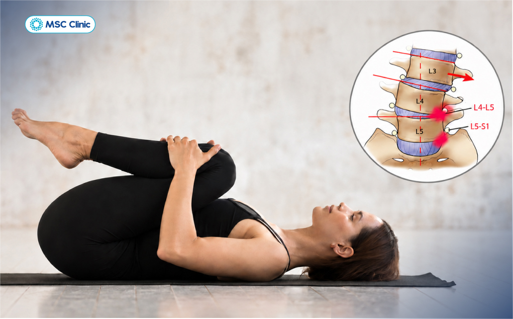 Bài tập thoát vị đĩa đệm L4-L5 cần được lựa chọn theo triệu chứng và khả năng vận động của từng người 