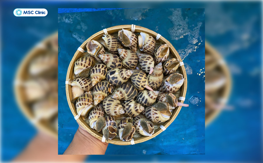 Các loại động vật như ốc, nghêu, sò… có thể nhiễm HAV khi sống trong vùng nước ô nhiễm