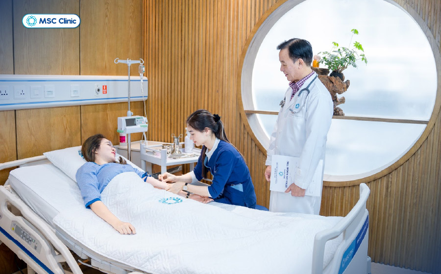 Bệnh nhân điều trị tại MSC Clinic sẽ được bác sĩ đánh giá và theo dõi sức khỏe gan