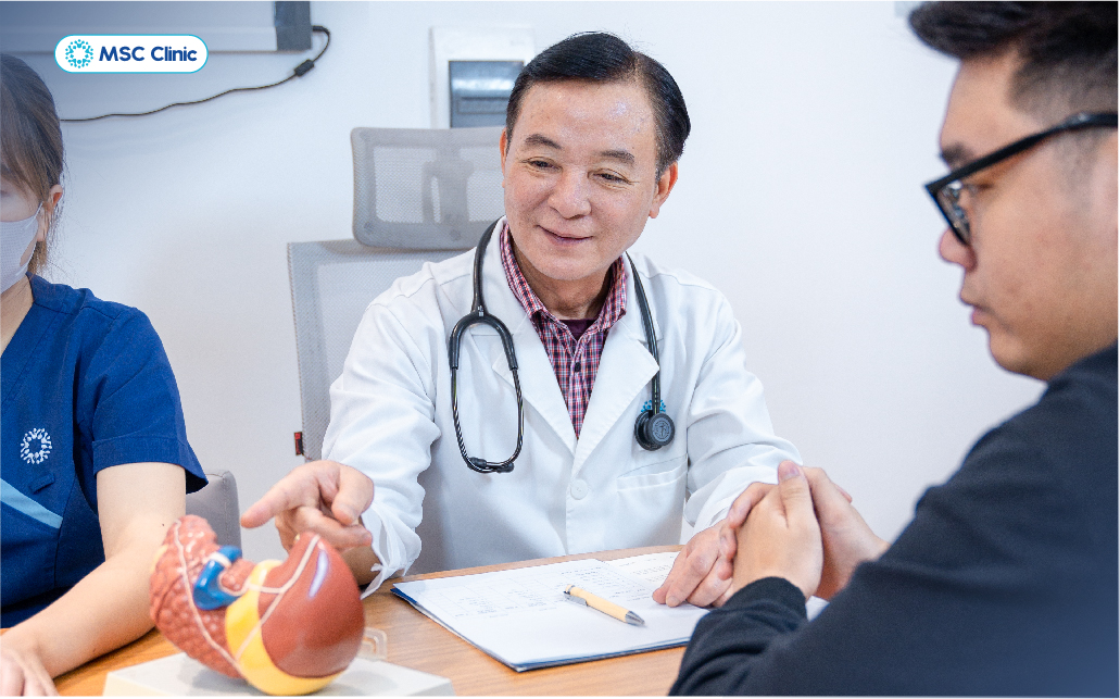 PGS.TS.BSCKII Đỗ Tuấn Anh thăm khám và tư vấn điều trị các bệnh lý gan tại MSC Clinic PGS.TS.BSCKII Đỗ Tuấn Anh thăm khám và tư vấn điều trị các bệnh lý gan tại MSC Clinic